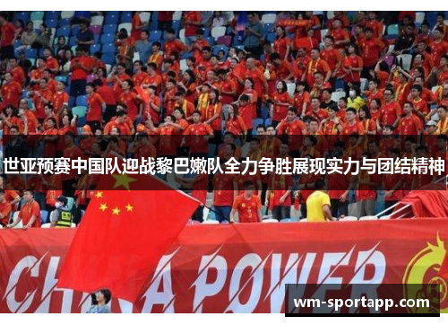 世亚预赛中国队迎战黎巴嫩队全力争胜展现实力与团结精神