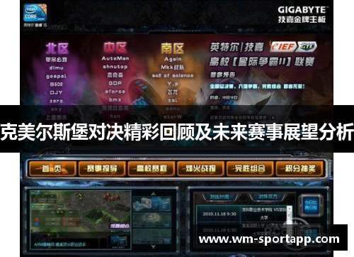 克美尔斯堡对决精彩回顾及未来赛事展望分析
